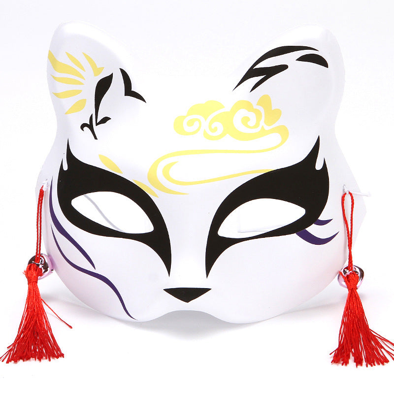 Style japonais populaire demi-chat visage et vent chimes habiller Fox Masque Cosplay enfants