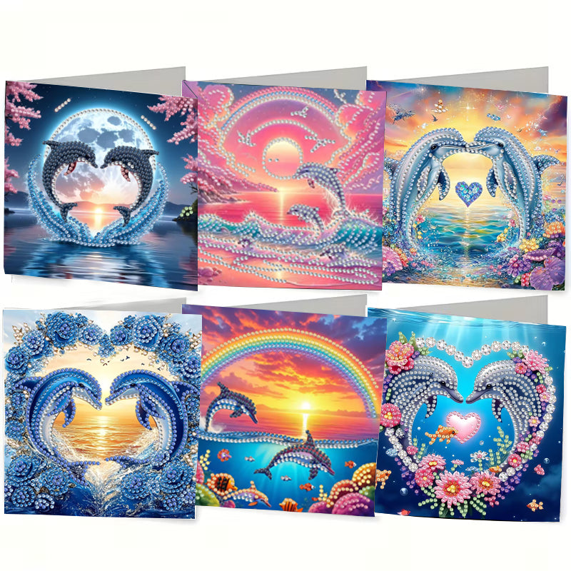 Kit de peinture diamant bricolage Kit carte d'anniversaire