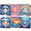 Kit de peinture diamant bricolage Kit carte d'anniversaire