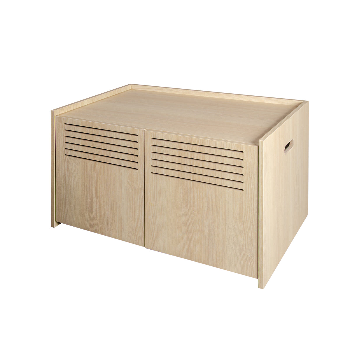 Maison de chat en bois moderne avec paillasson
