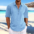 Vêtements pour hommes Pullover d'été Doublure de la mode jeunesse loin à manches longues maison chemise casual.