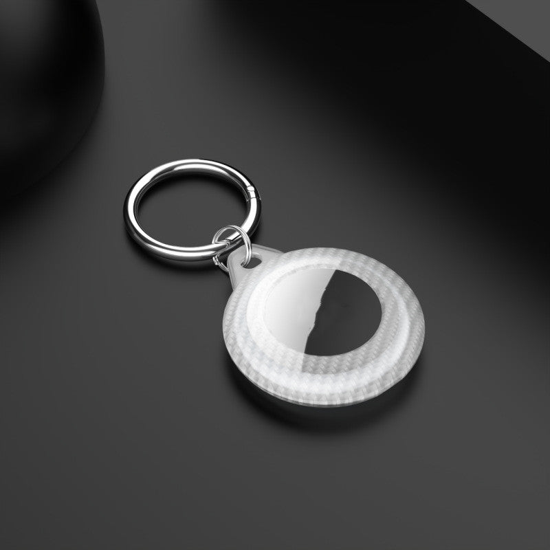 Convient pour dispositif anti-perte Pp Carbon Fiber Pattern Keychain Frosted Ultra-fin Tracker