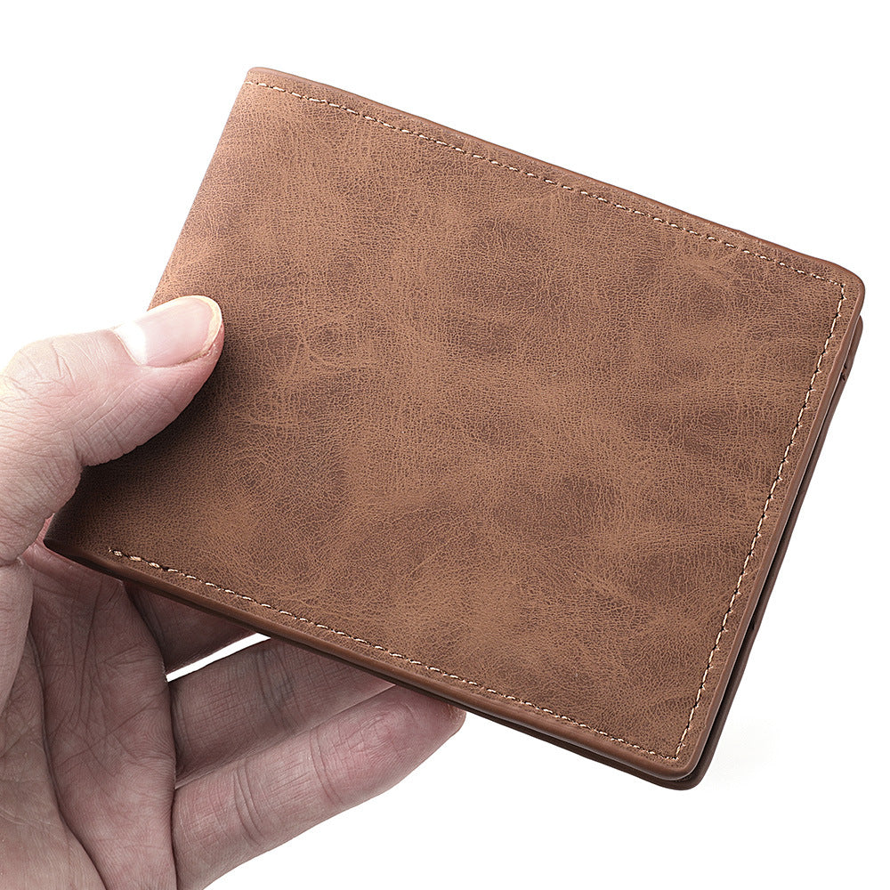 La mode masculine Personnalité Vintage Zipper simple Wallet