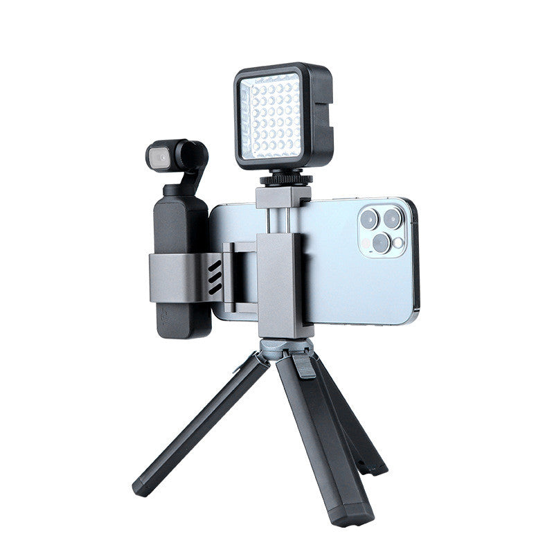 Osmo Pocket Action Camera Head Dual Cold Shoe Mounts Expand Metal Phone Clip