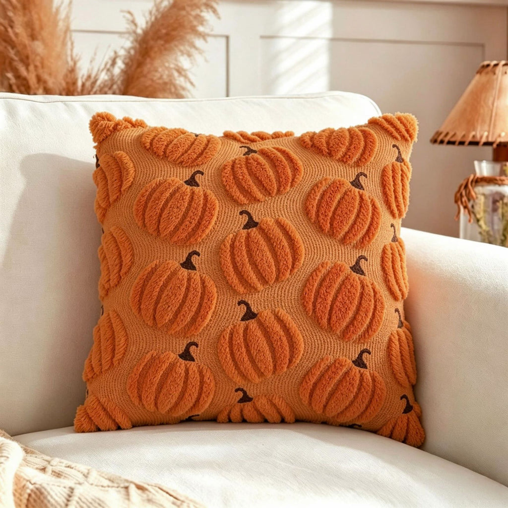 Couverture d'oreiller à la citrouille
