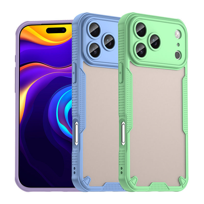 Soft frosted edges and four corners to prevent falling mobile phone case protection