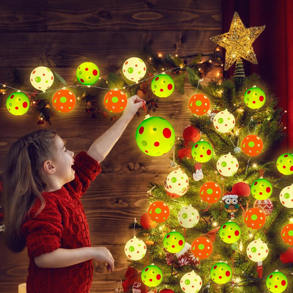 Lumières décoratives d'arbre de Noël