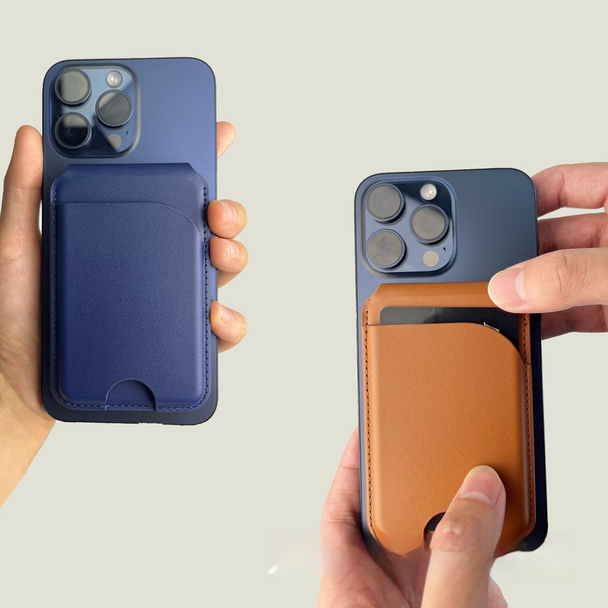 Extension Card-inserting Mobile Phone Magnetic Card Holder