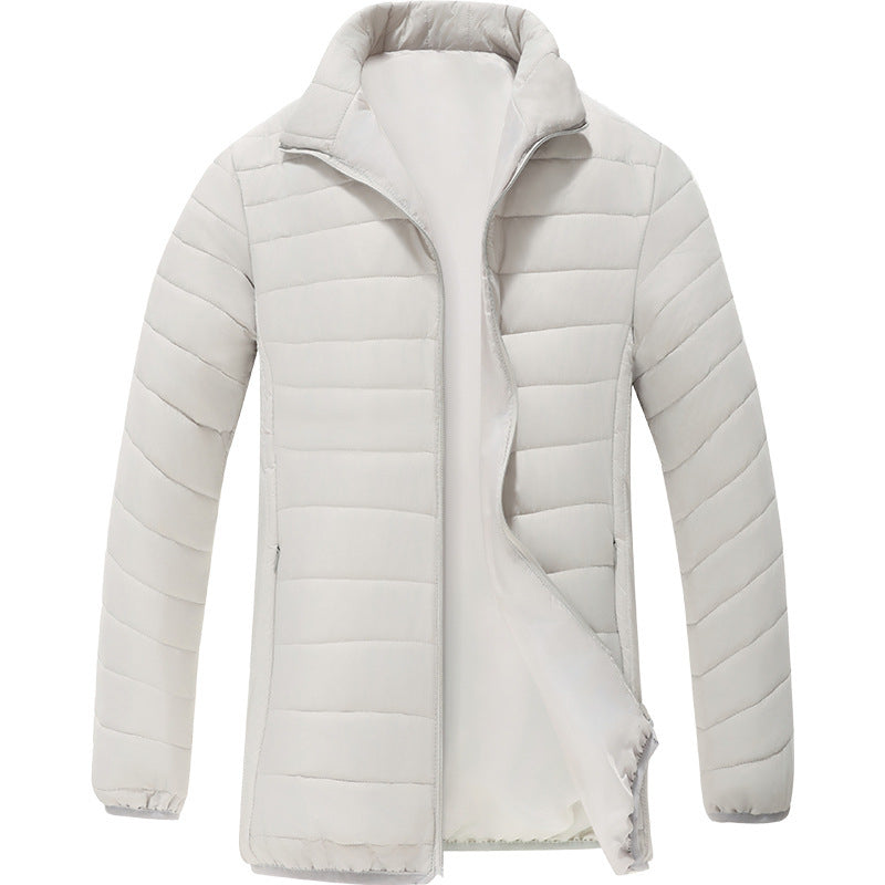 AutomneHiver Casual chaud hommes Stand-collar veste courte