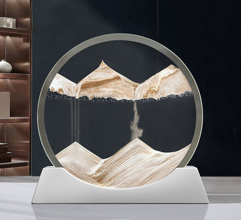 Creative Quicksand Peinture Petite lampe de nuit Salon Chambre Résumé Rotary Desktop D