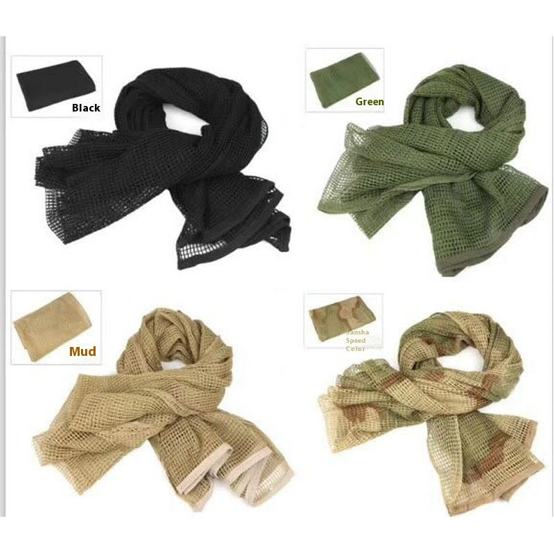 Camouflage long pour homme Camouflage polyvalent Echarpe extérieure respirante