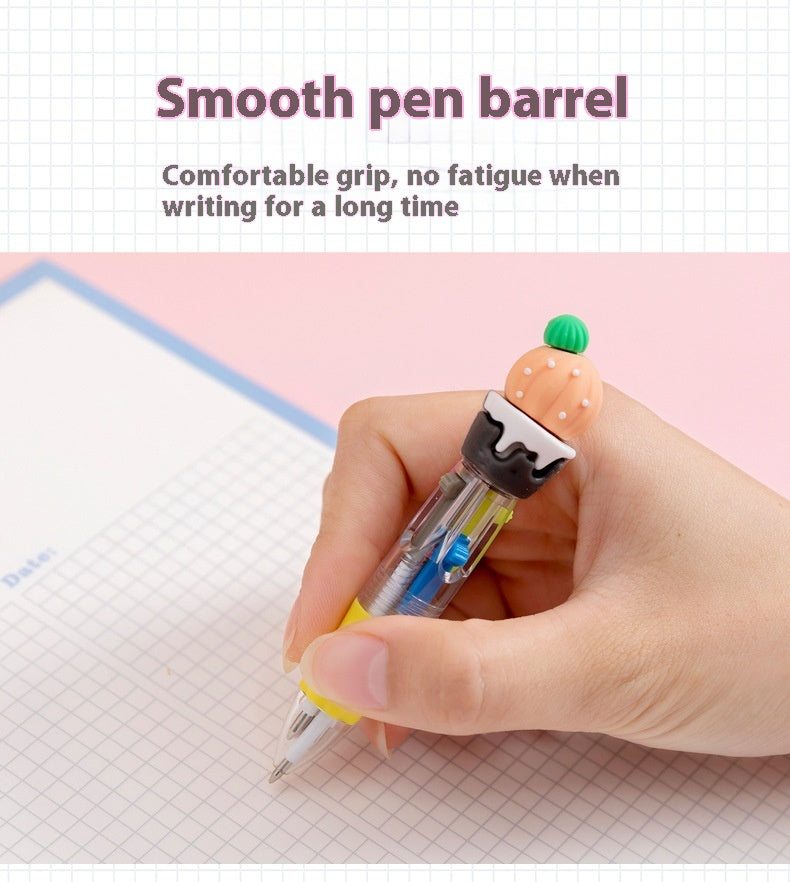 Cute Cartoon Cute Object Four-color Press Ballpoint Pen