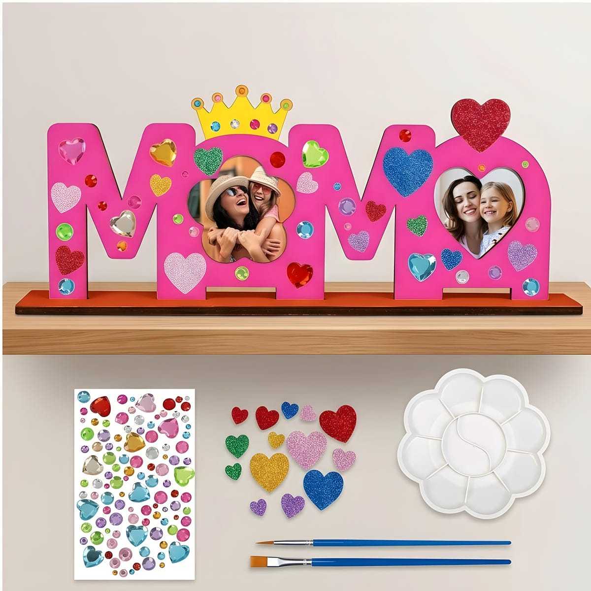 MAMA panneau en bois avec support