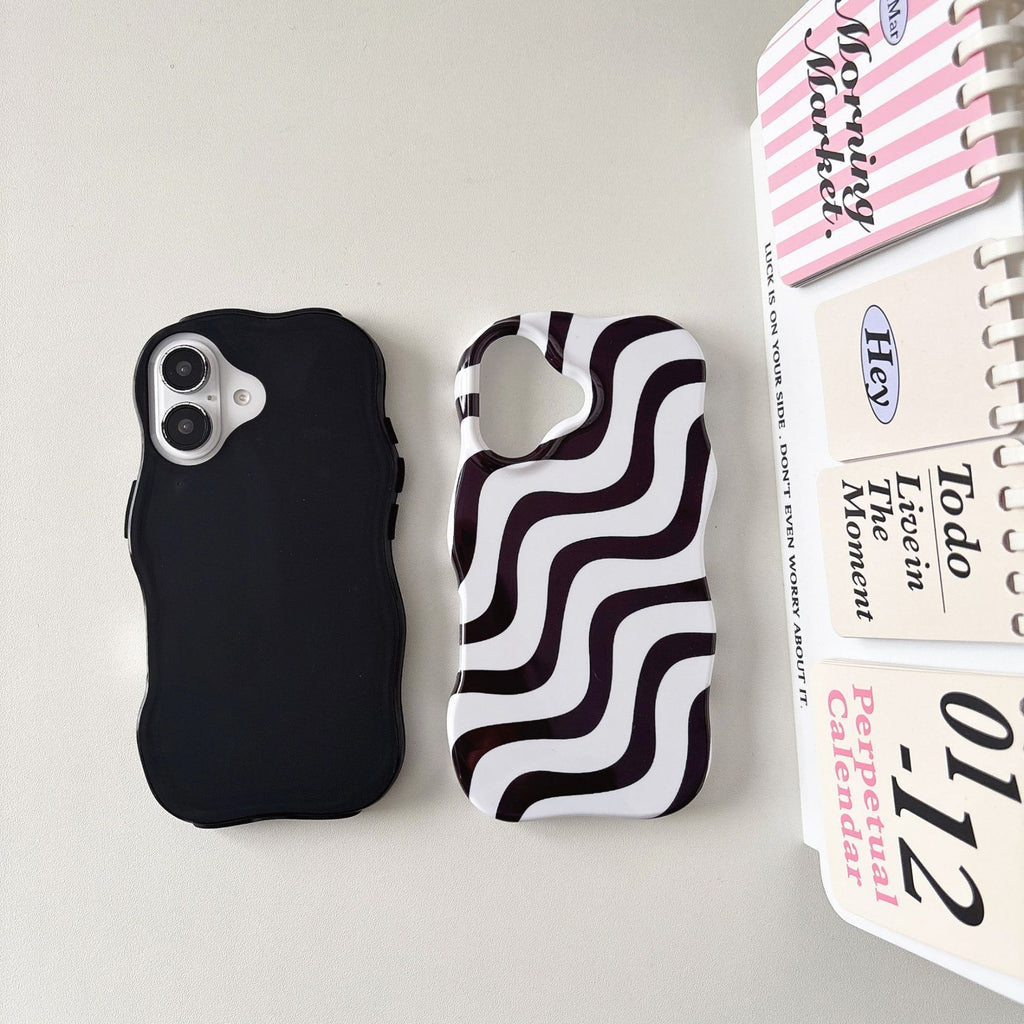 Japan-Korea Style Simple Wave Pattern Compatible Film 2-en-1