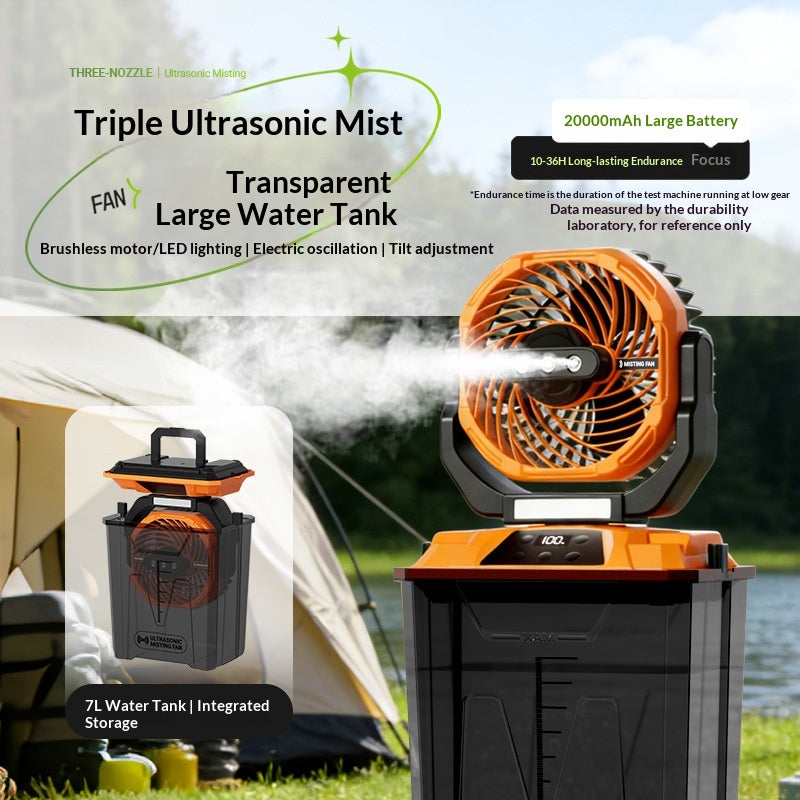 Ventilateur de refroidissement de camping extérieur portable