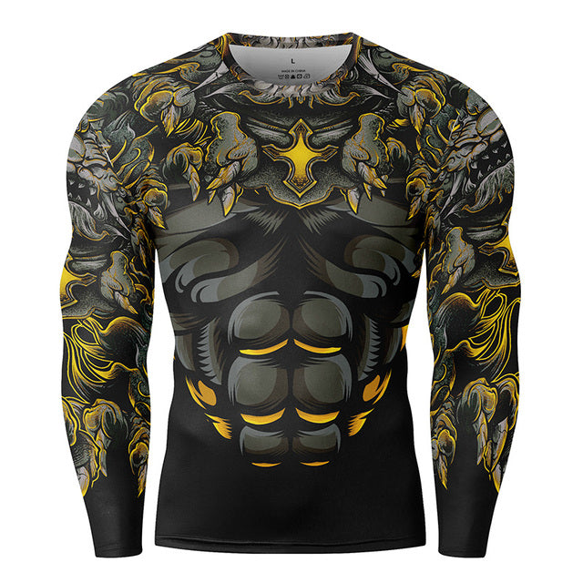 Manches longues personnalisées 3D Printed Crew