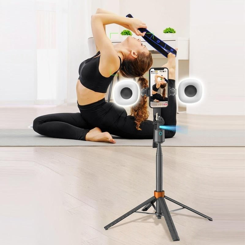 Smart AI Selfie Stabiliseur 3 axes Gimbal - Mont trépied extensible réglable f