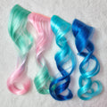 Gradient Curly Accessoires capillaires pour enfants faits à la main