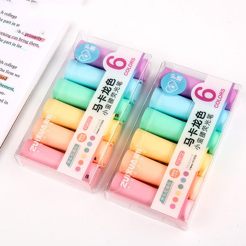 Macaron couleur mignon stylo de marquage grande capacité