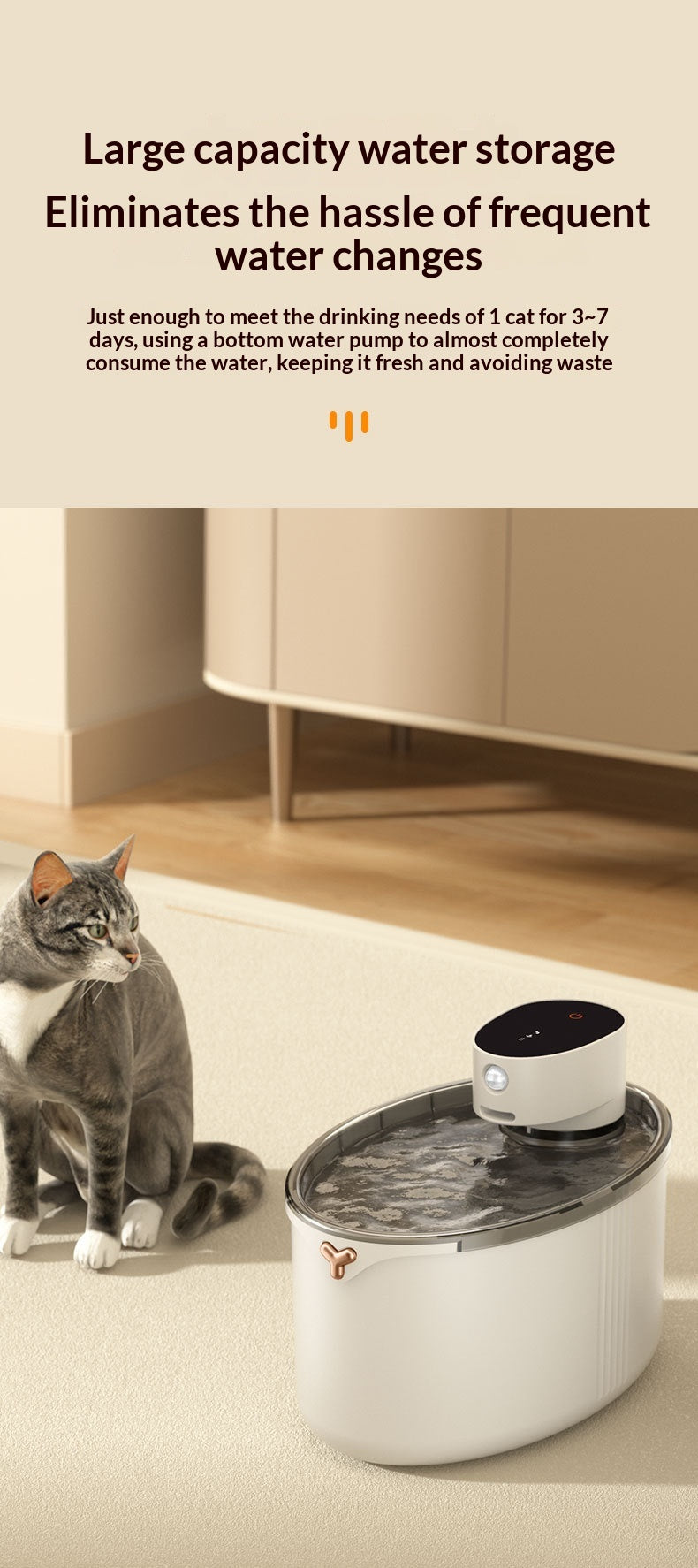 Fontaine d'eau pour animaux intelligents