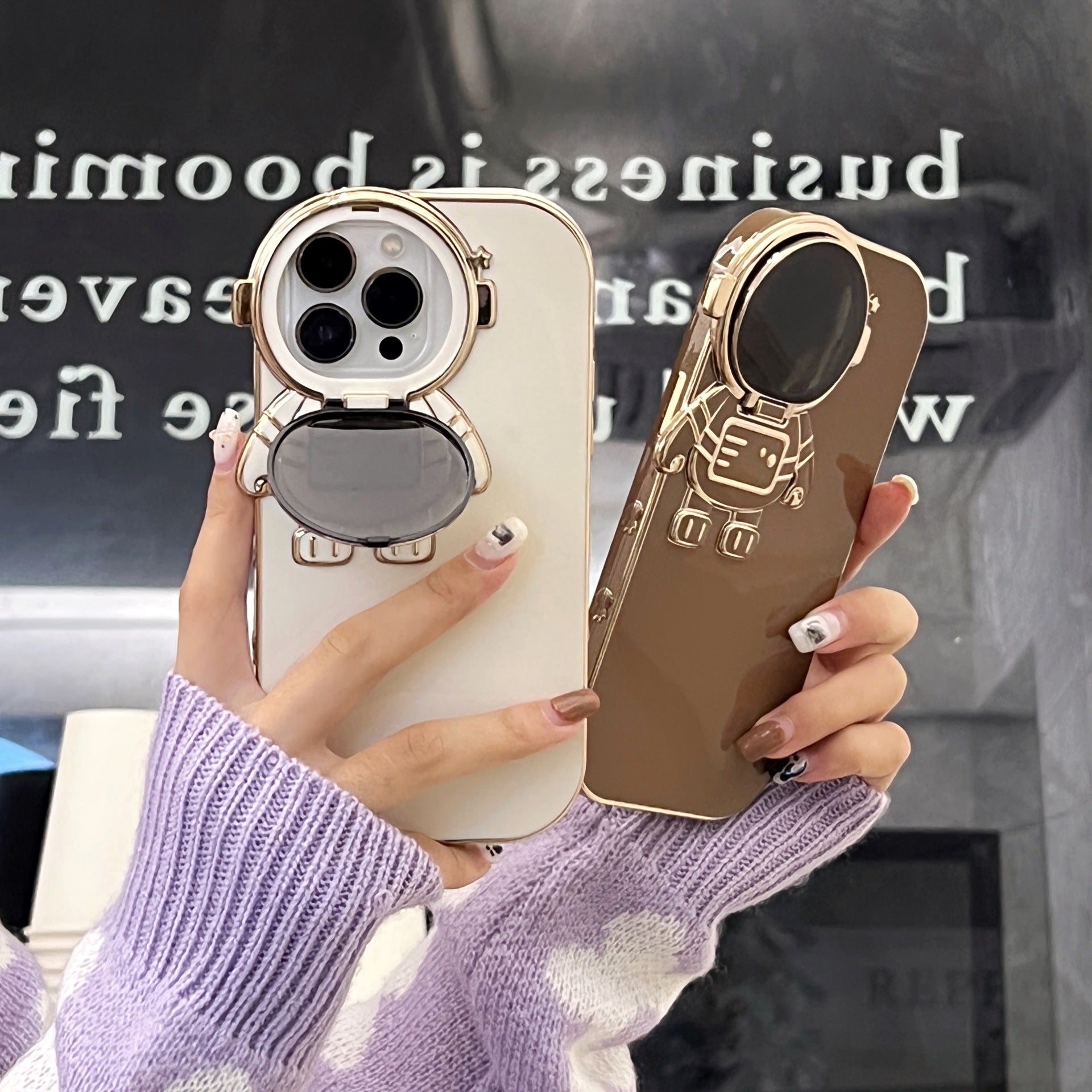 Étui de téléphone Astronaute stand Pack complet anti-drop