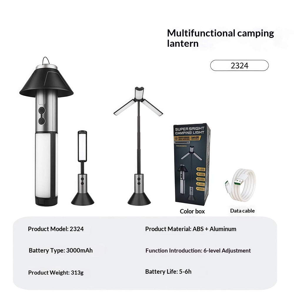 Lampadaire pliant multi-fonctions extérieur