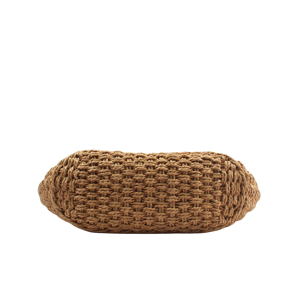 Sac à fourre-tout de grande capacité tissé en couleur solide