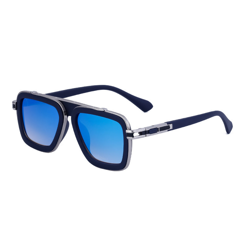 Lunettes de soleil retro carrées européennes et américaines pour hommes et femmes