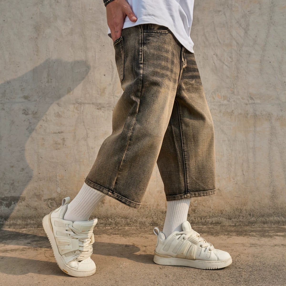 Jeans pour hommes polyvalents simples
