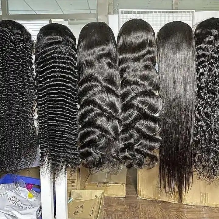 12a Onde d'eau Cheveux humains 13x4 Perruque de dentelle
