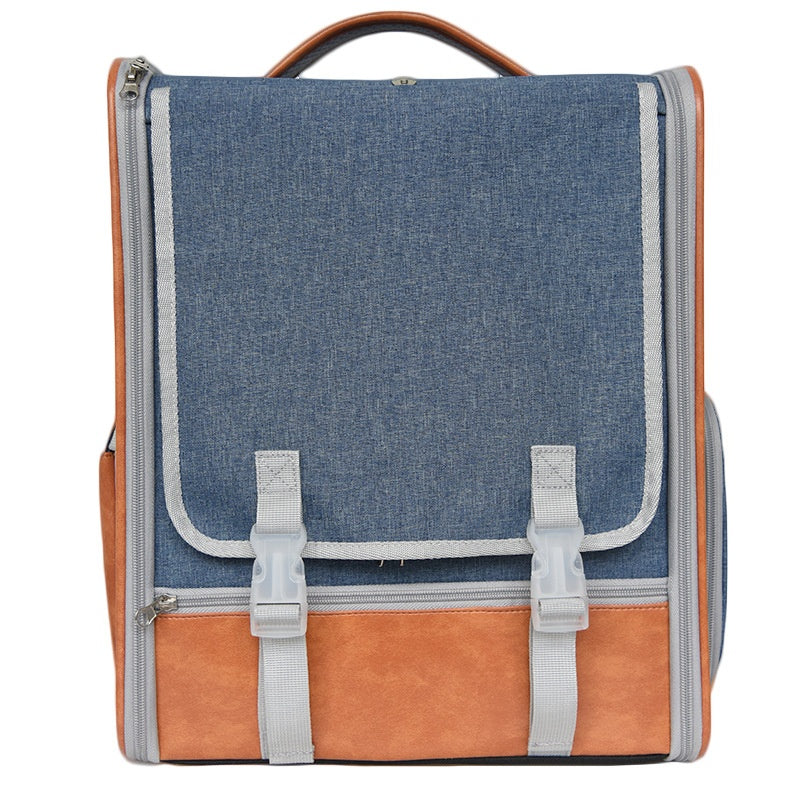 Sac à dos pour animaux de compagnie portatifs non déformant pour les chats en route avec des paillettes d'épaule
