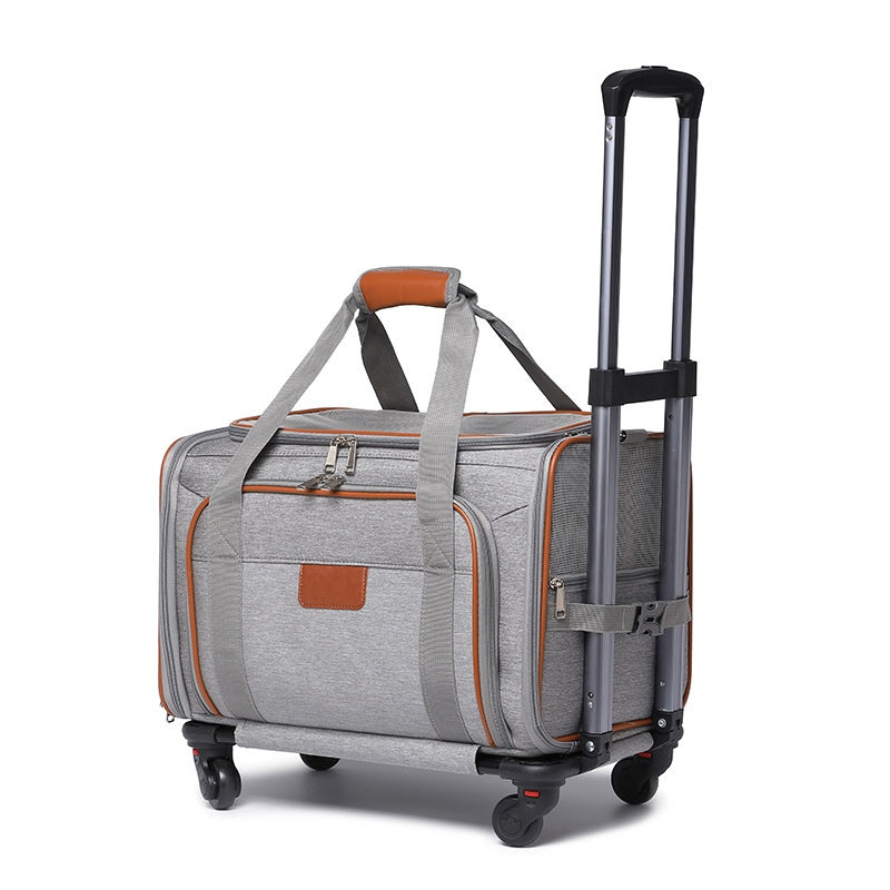 HB PET sac de voyage portable pour chien Cas de chariot pour animaux de compagnie approuvé par avion