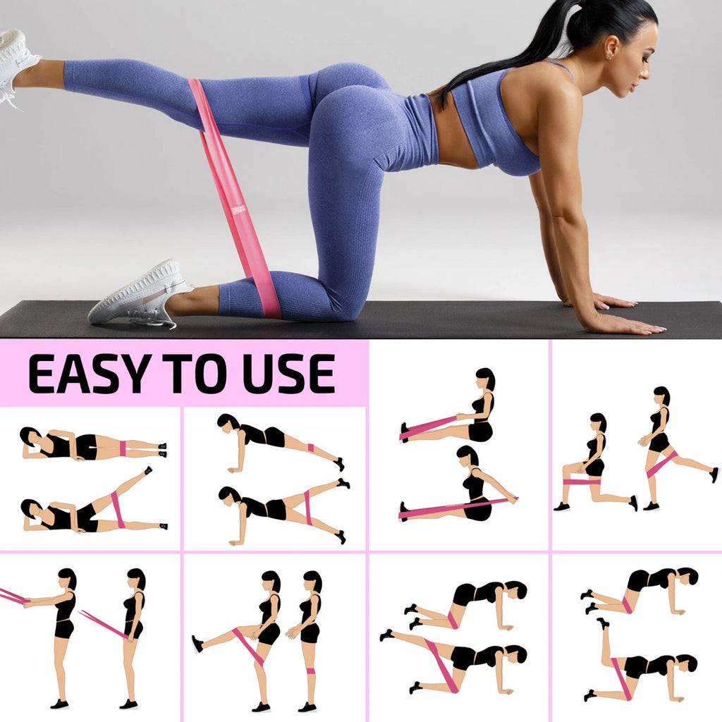Bandes de résistance Ensemble de boucles d'entraînement d'exercice 3 Crossfit Fitness Yoga Booty Band