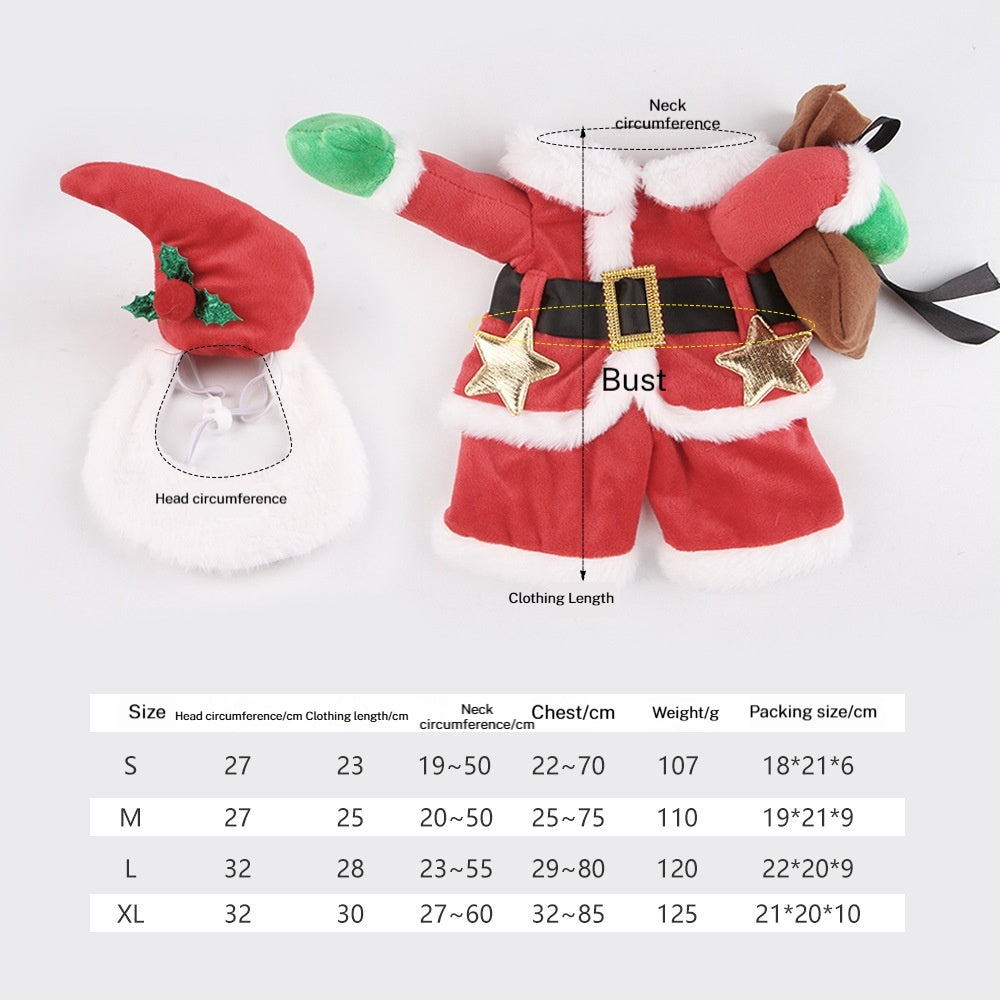 Déguisement du Père Noël pour chats et chiens