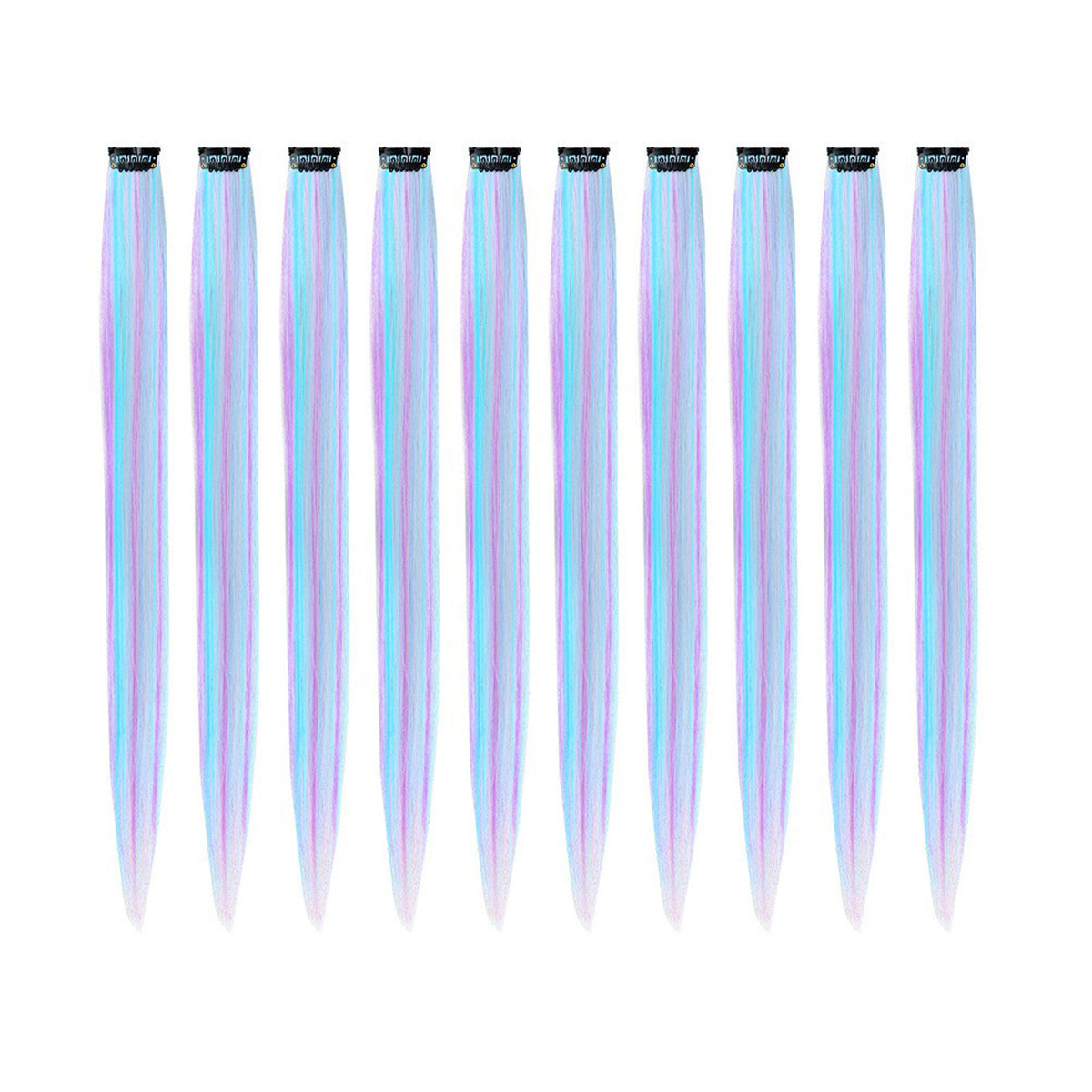 Couleur 1-card Gradient Sans couture droite cheveux bouclés