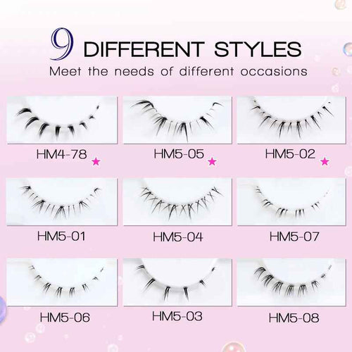 10Pas bas cils Manga Lowe Cils Clea Band Wspy Smal