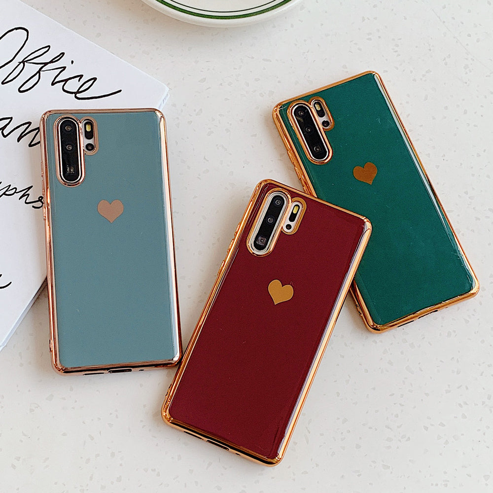 Cas de téléphone d'amour électroplaçant