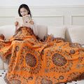 Couverture de serviette en coton pur double face disponible