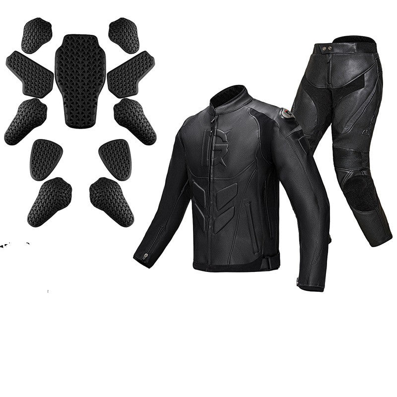 Pantalons en cuir anti-vent pour hommes et femmes