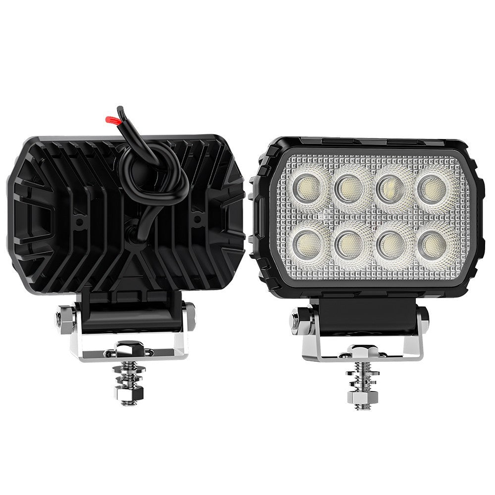 2PCS 4.4 Inch Led Rectangulaire Led lumières de travail d'inondation faisceau d'ajustement digger tracteur digger
