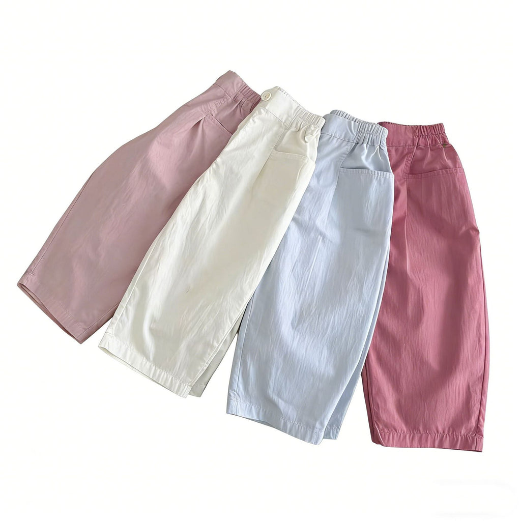 Minimalisme de couleur solide Pantoufles décontractées pour enfants