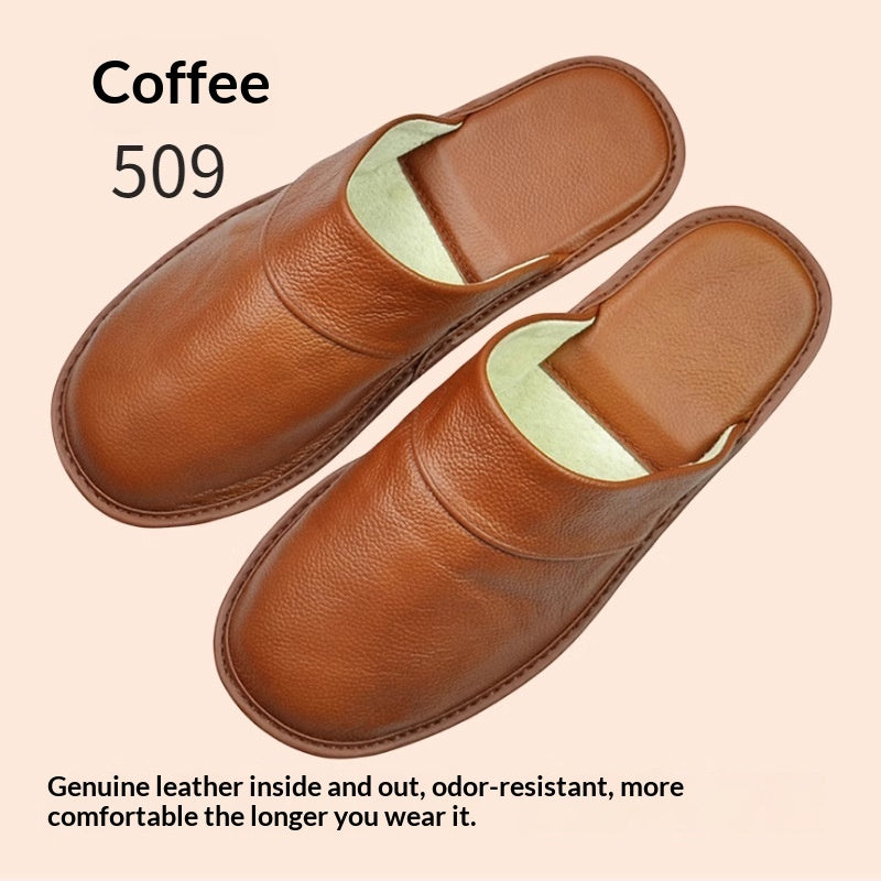 Mules avec une cowhide supérieure pour les hommes et les femmes