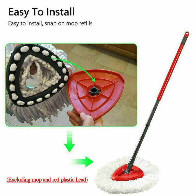 6 PACK pour Viléda Turbo Recharge Microfibre Mop Set