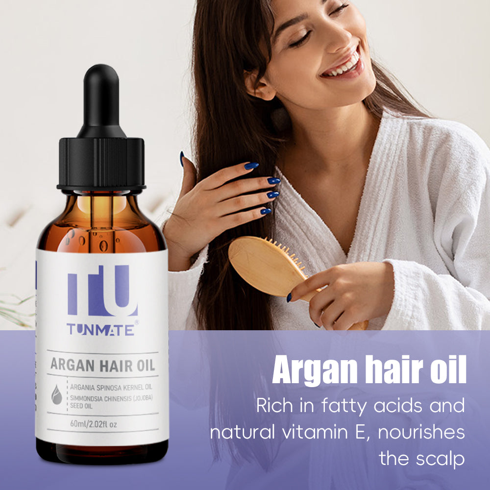Tunmate huile de cheveux d'argan marocain