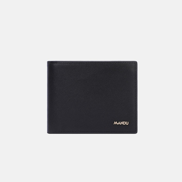 Homme PU Twill court antivol pivotant multifonctions pièces Purse