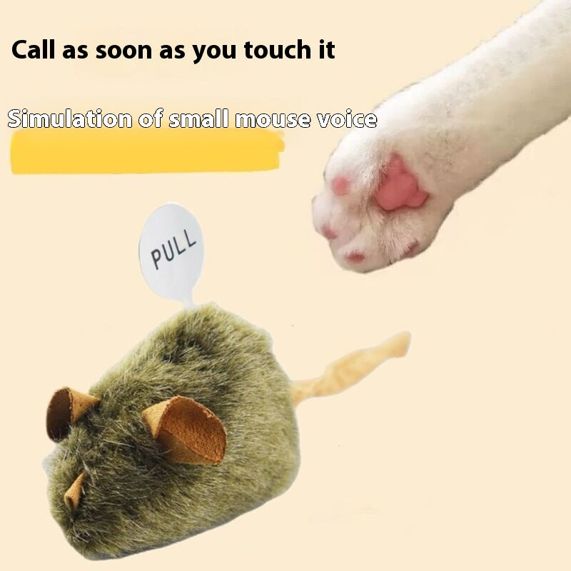 Jouet chat en peluche Simulation Sound Little Mouse Produits pour animaux de compagnie