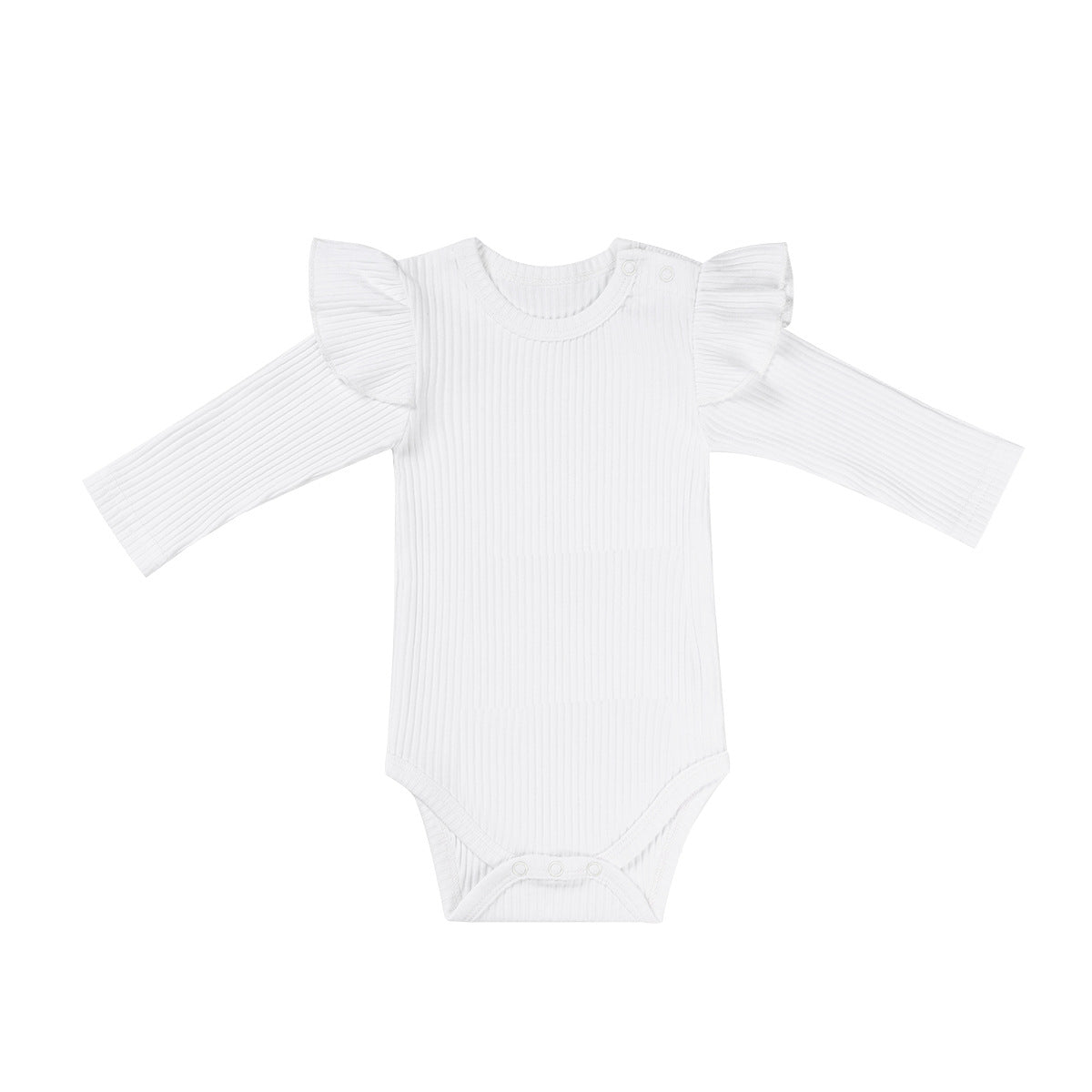 Mode bébé couleur solide épaisse onesie