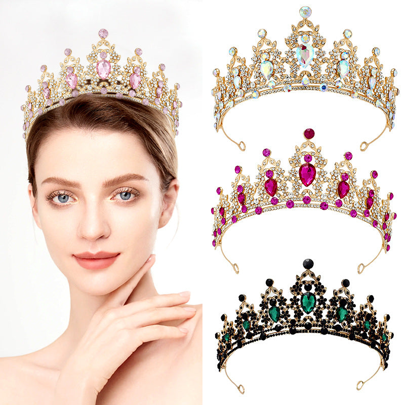 Strass Headband Alliage Couronne Robe de mariée Accessoire