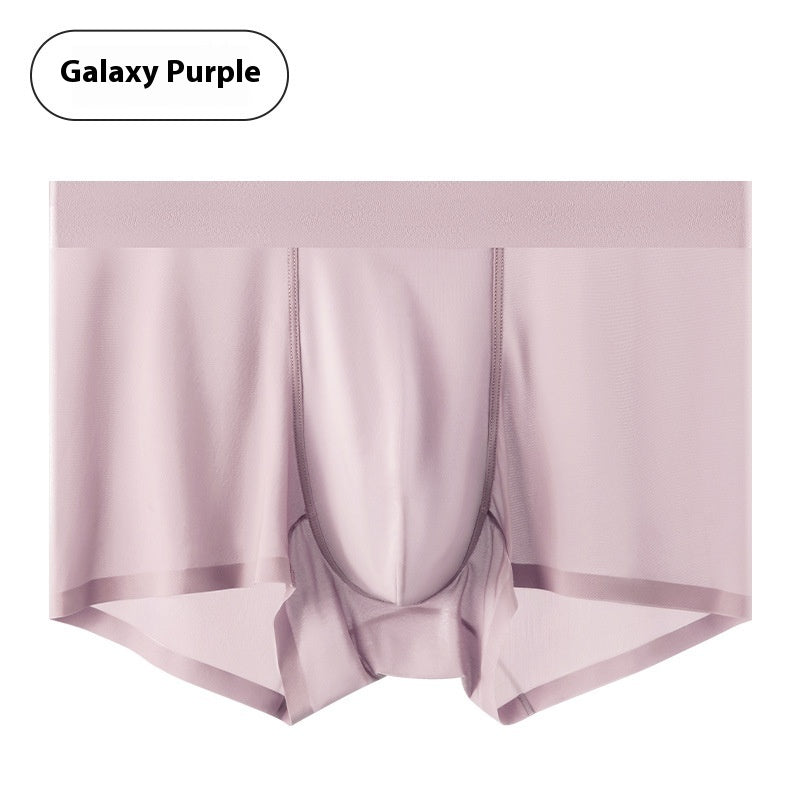 Sous-vêtements pour hommes en soie glacée 5A Antibactérien Mulberry Silk Sous-vêtements pour hommes