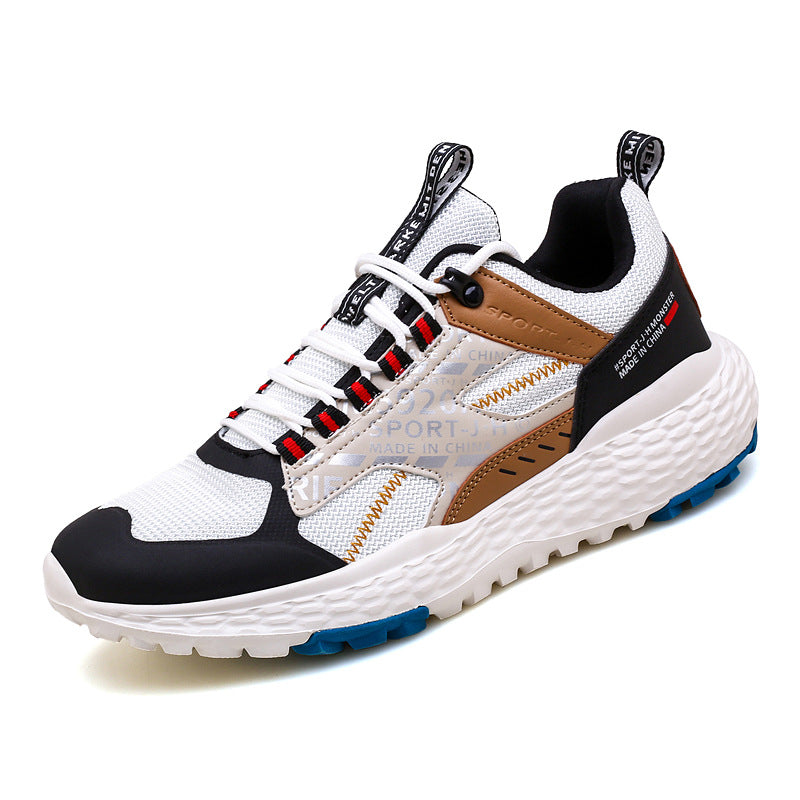 Chaussures homme à maille volante à bout rond